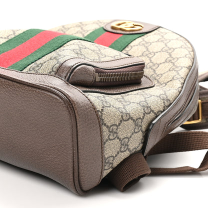 Gucci GG Supreme Monogram Calfskin Web Small Ophidia Day BackpacK Beige Ebony New Acero 11 of 11