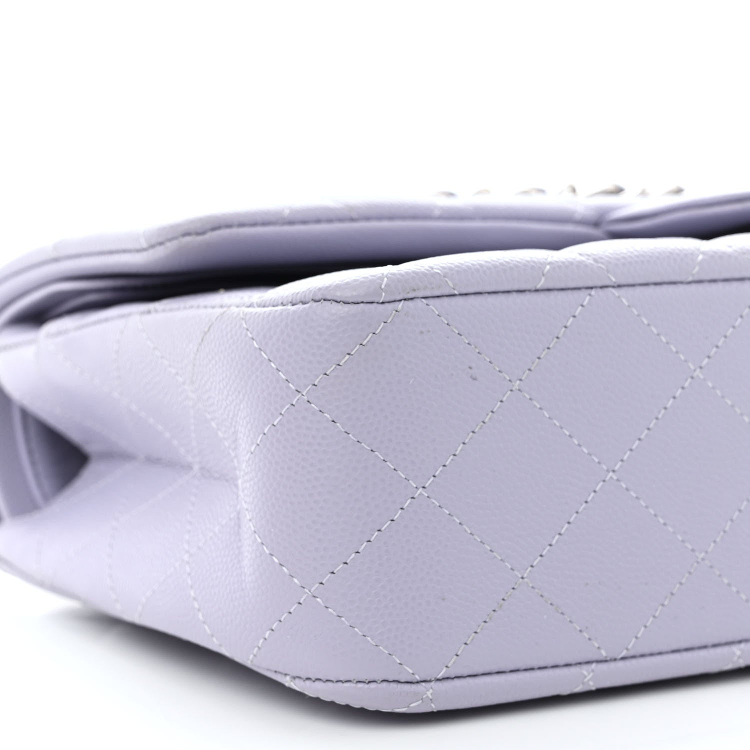 Chanel Caviar Quilted Medium Double Flap Light Purple 9 of 11