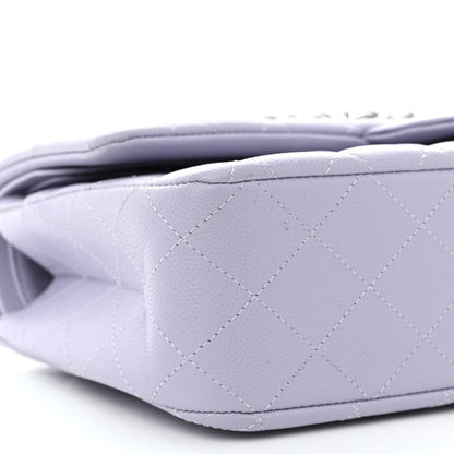 Chanel Caviar Quilted Medium Double Flap Light Purple 9 of 11
