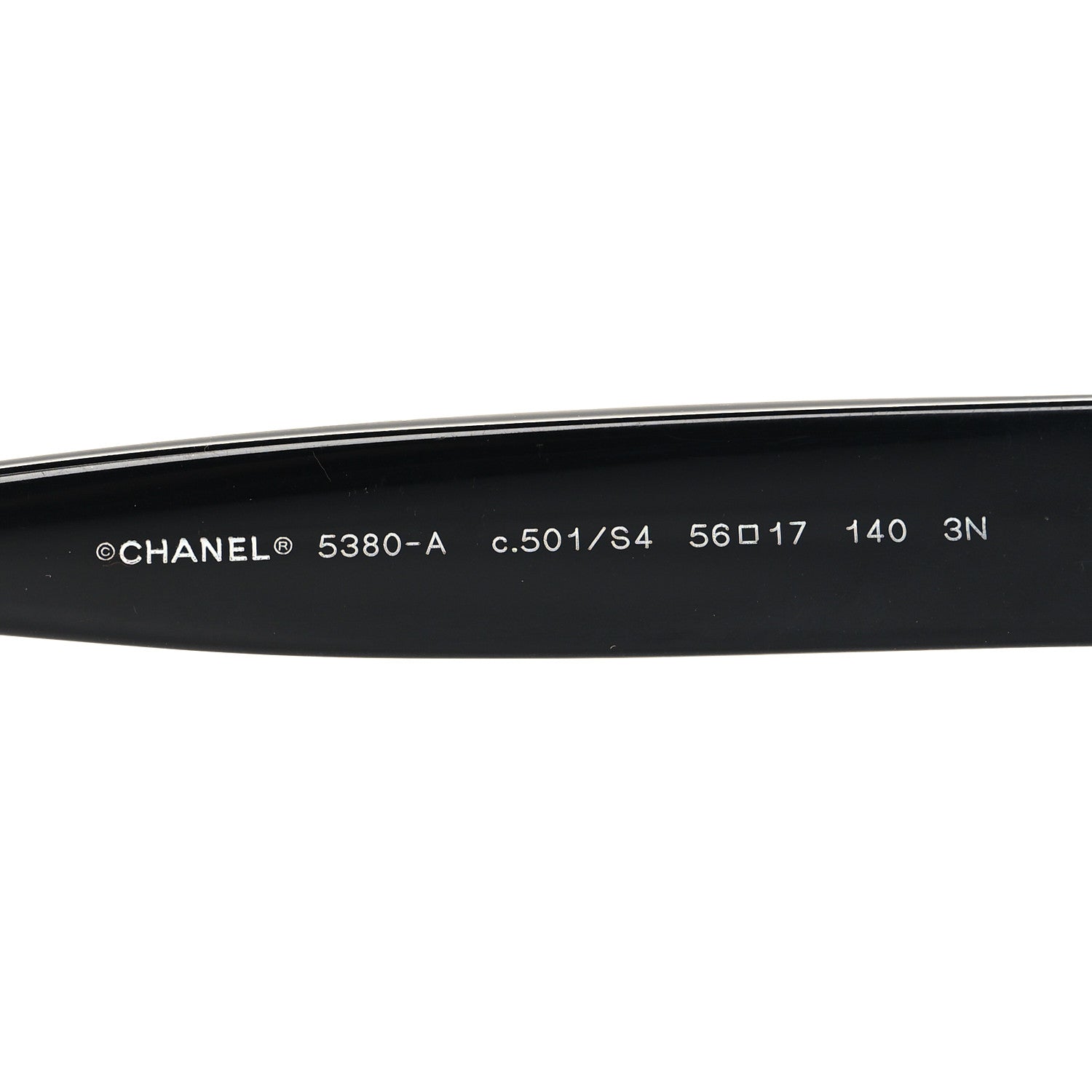 Chanel Acetate Polarized Square CC Sunglasses 5380 Black 5 of 7