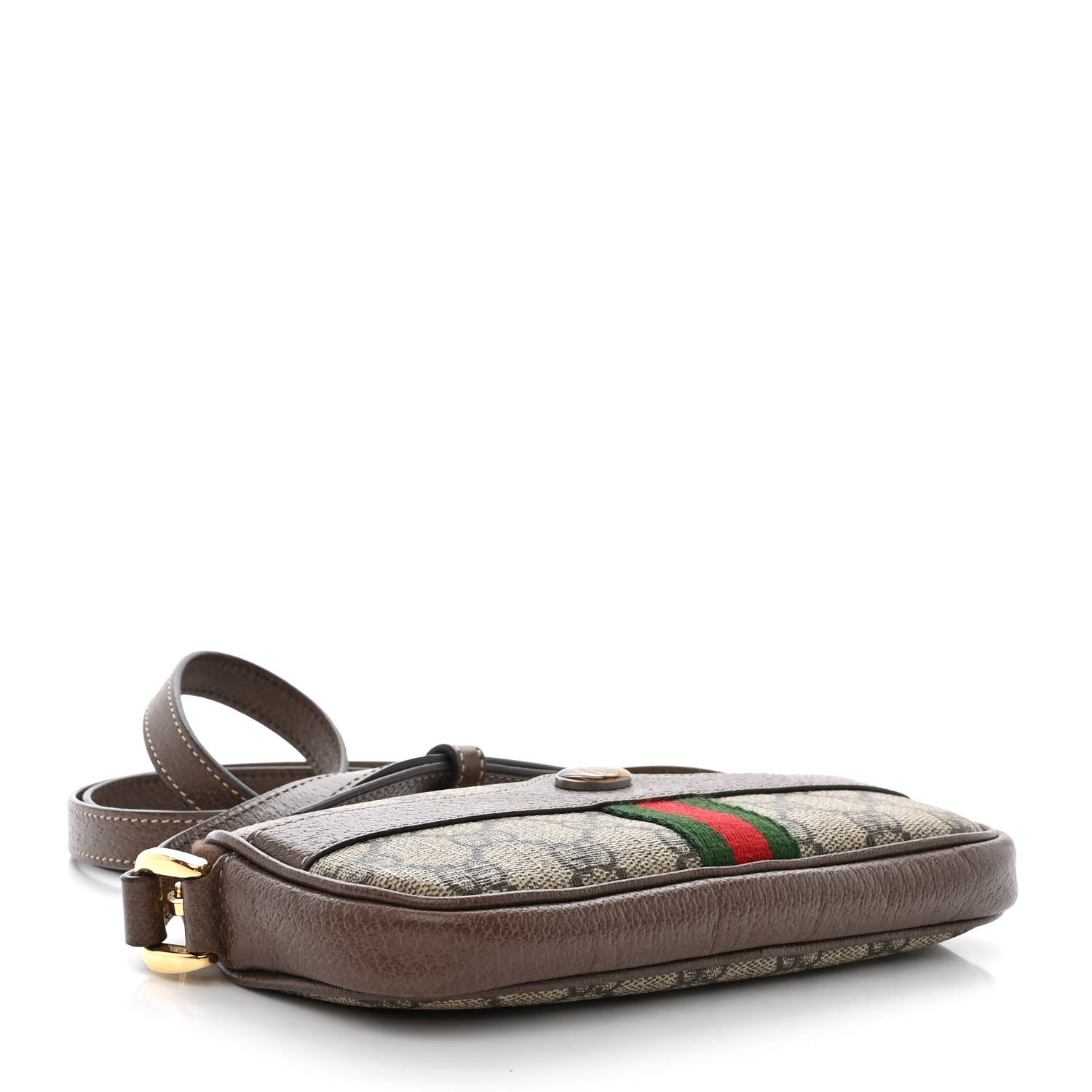 Gucci GG Supreme Monogram Web Mini Ophidia GG Bag Brown 3 of 10