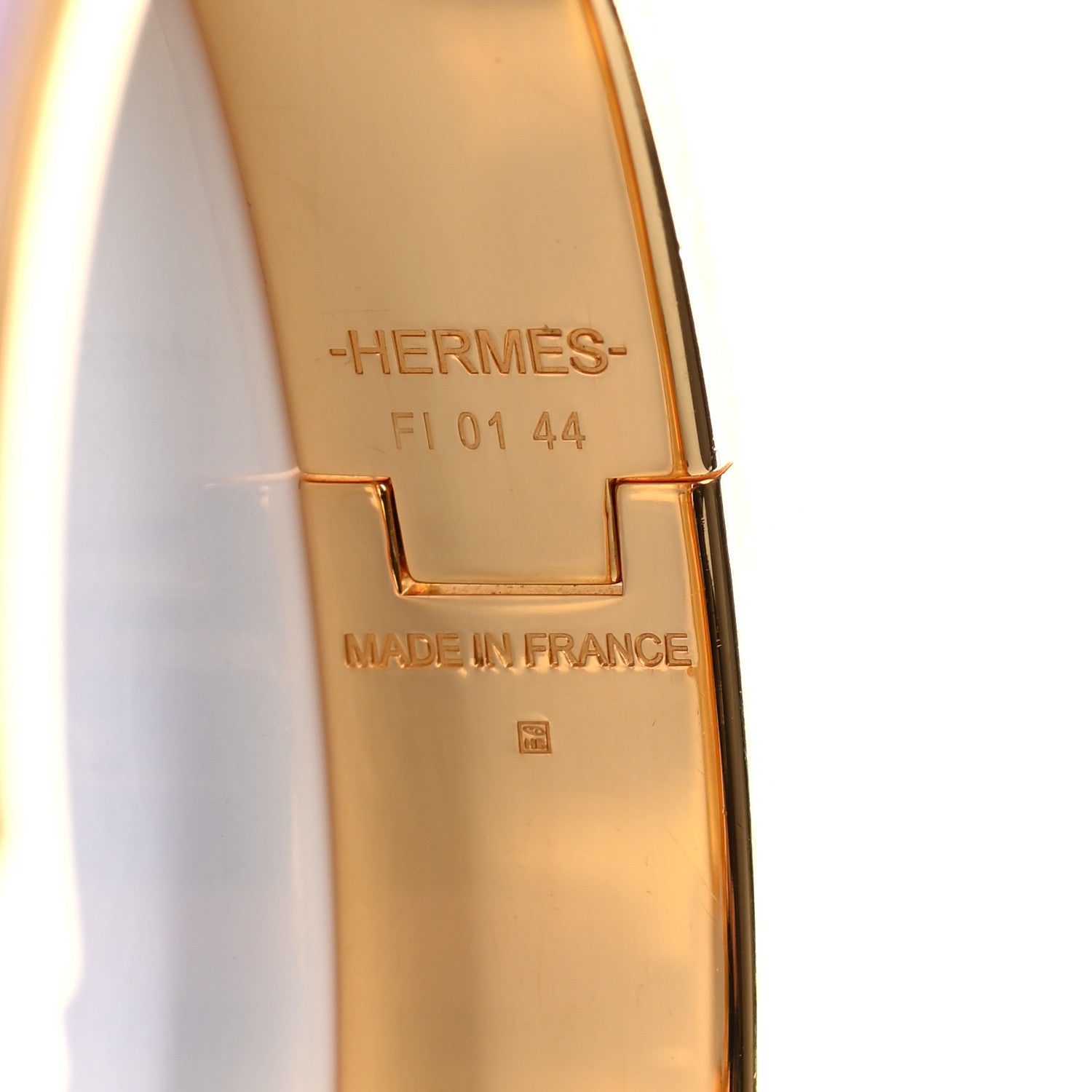 Hermes Enamel Narrow Clic Clac H Bracelet PM Rose Dragee 4 of 4