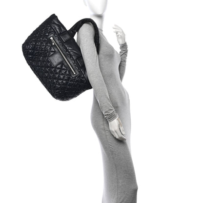 Chanel Nylon Quilted Large Coco Cocoon Tote Black 2 of 11