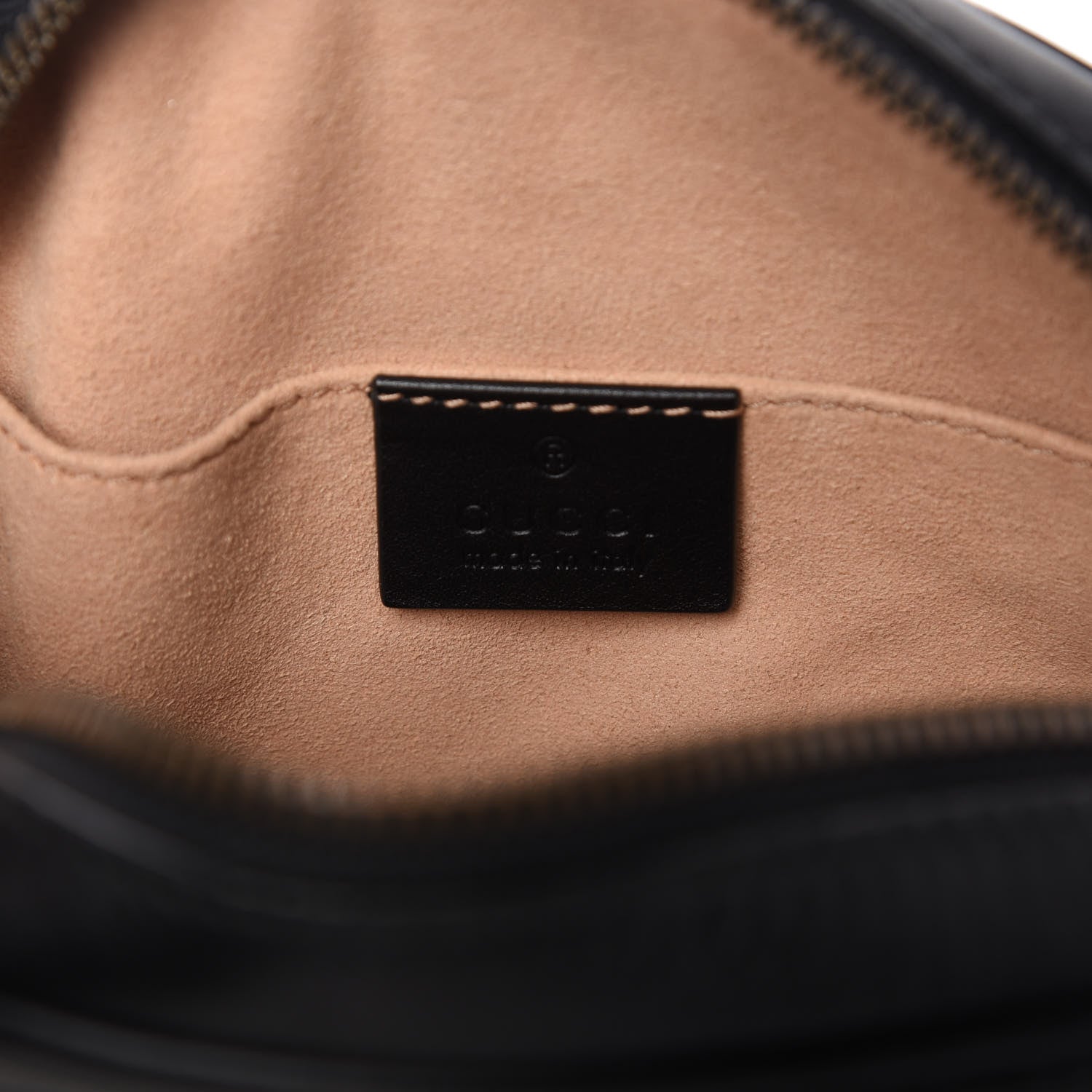 Gucci Calfskin Matelasse GG Marmont Belt Bag 75 30 Black 8 of 10
