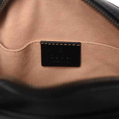 Gucci Calfskin Matelasse GG Marmont Belt Bag 75 30 Black 8 of 10