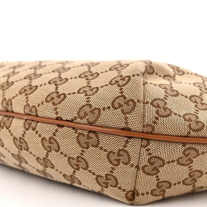 Gucci Monogram Medium Half Moon Hobo Brown 10 of 11