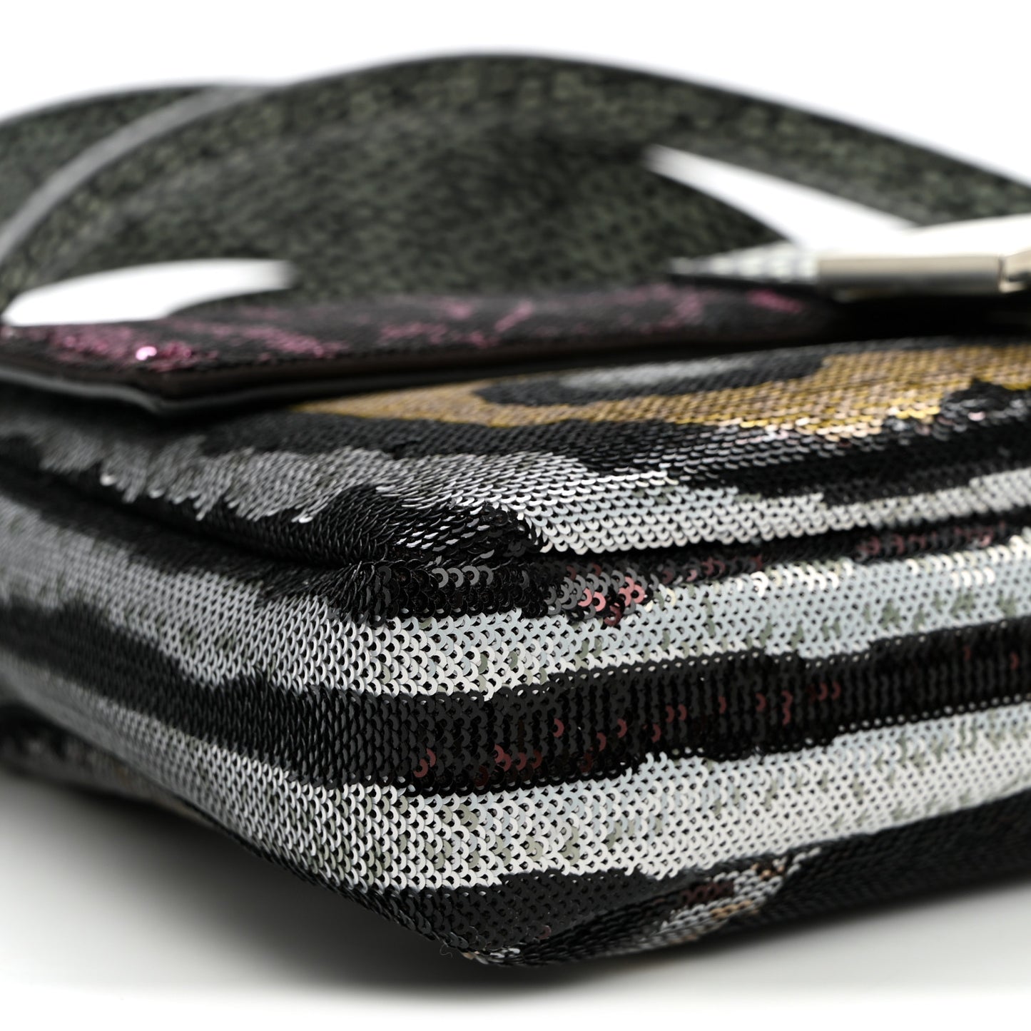 Night Butterfly Sequin Baguette Black Multicolor