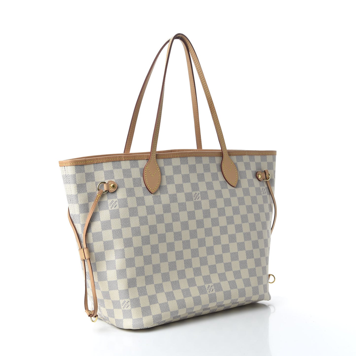 Damier Azur Neo Neverfull MM Rose Ballerine