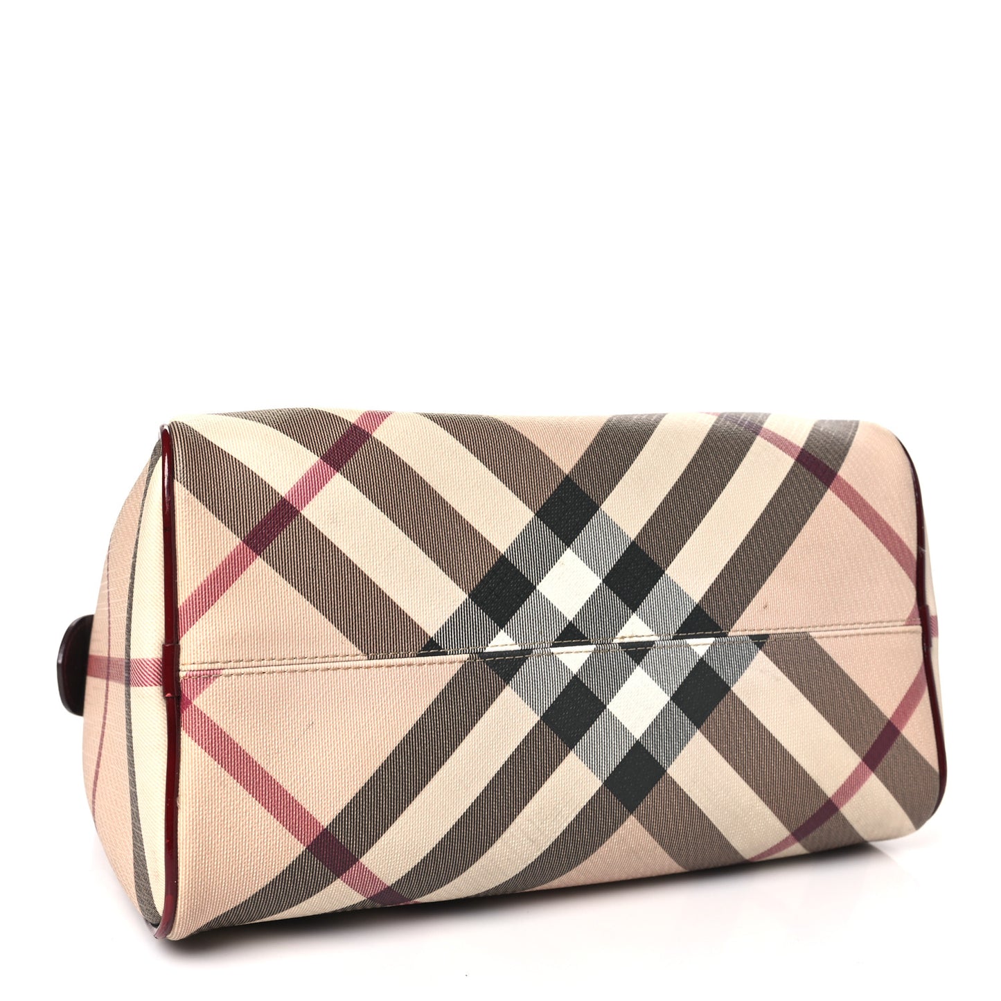 Patent Nova Check Chester Bowling Bag Raspberry Sorbet