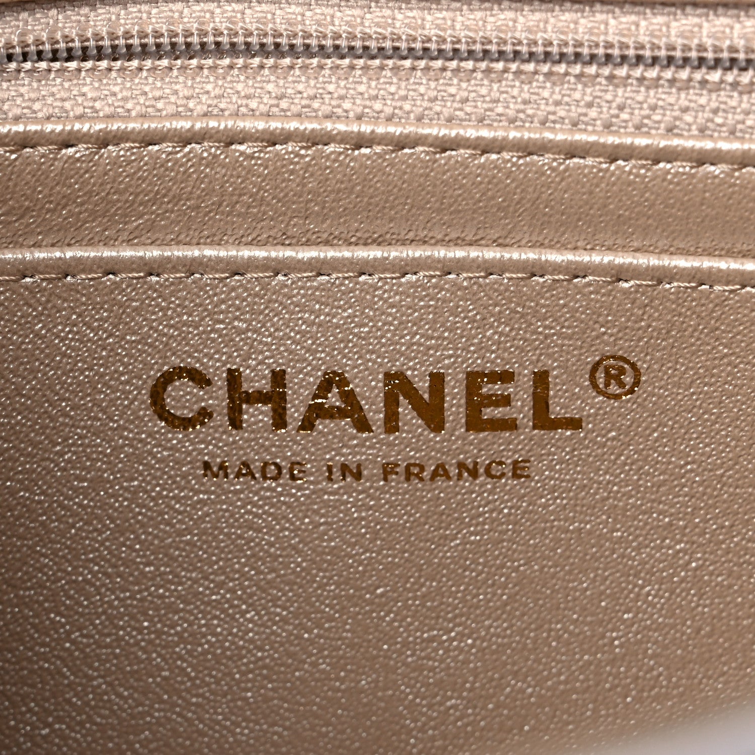 Chanel Metallic Goatskin Quilted Mini Rectangular Flap Gold 6 of 10