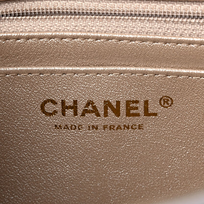Chanel Metallic Goatskin Quilted Mini Rectangular Flap Gold 6 of 10