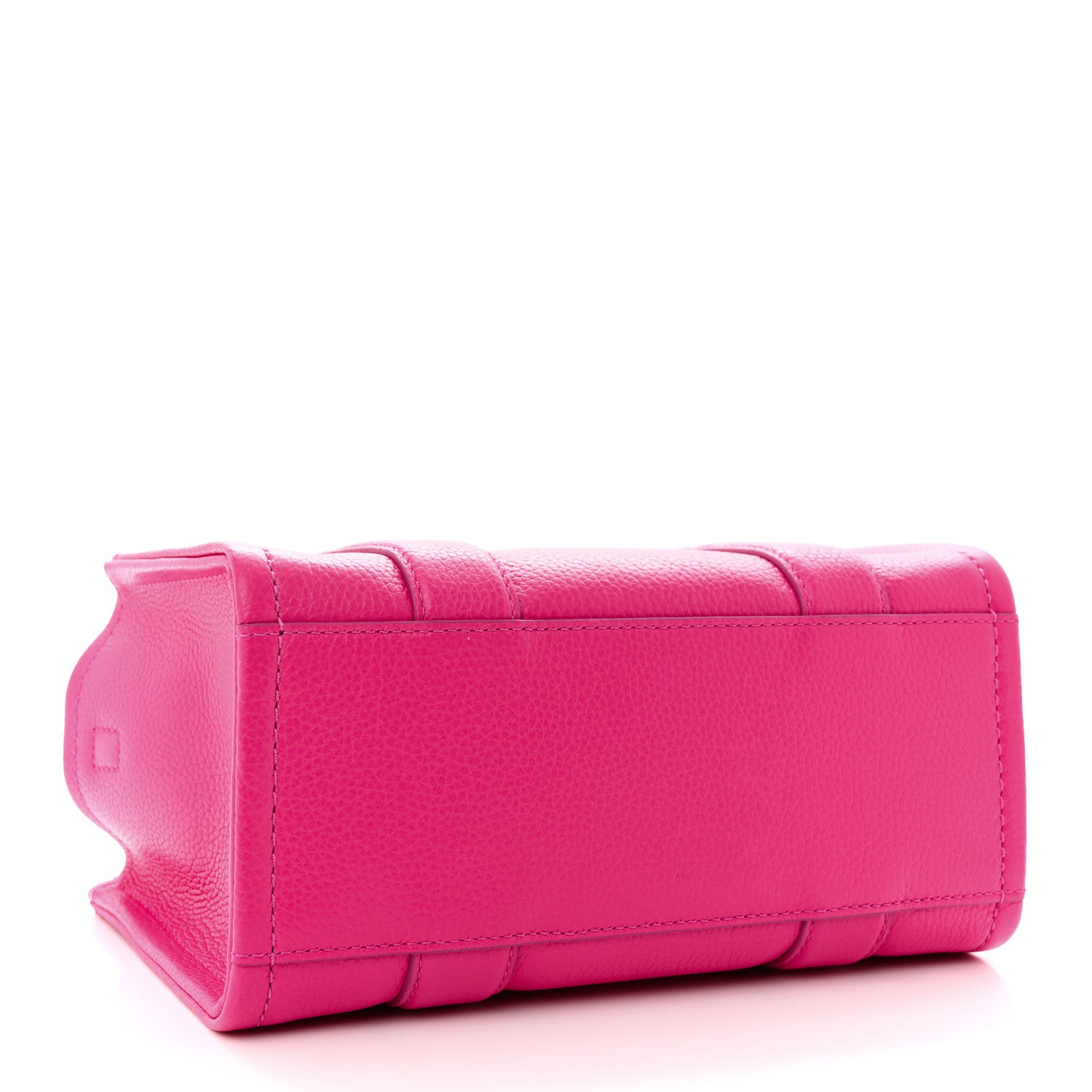 Marc Jacobs Grained Calfskin Small The Tote Bag Hot Pink 4 of 11