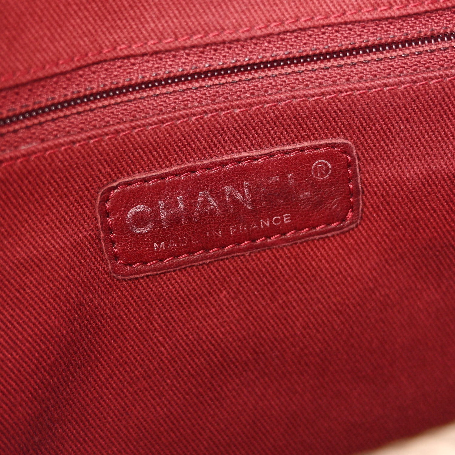 Chanel Aged Calfskin Quilted Cotton Club Bowler Pearl 6 of 15