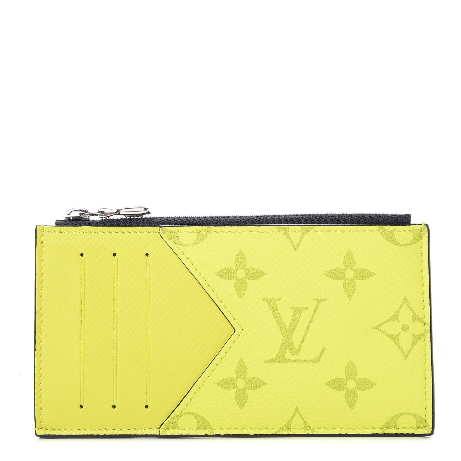 Louis Vuitton Monogram Taiga Coin Card Holder Yellow 1 of 7