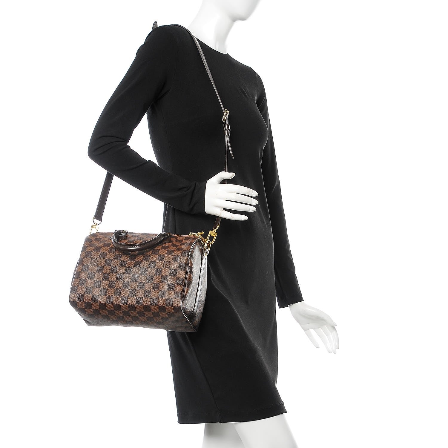Louis Vuitton Damier Ebene Speedy Bandouliere 25 2 of 8