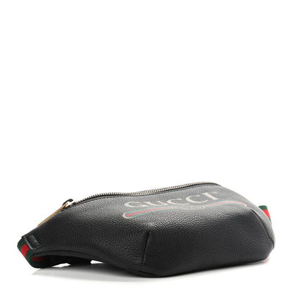 Gucci Grained Calfskin Small Logo Belt Bag Black 4 of 10
