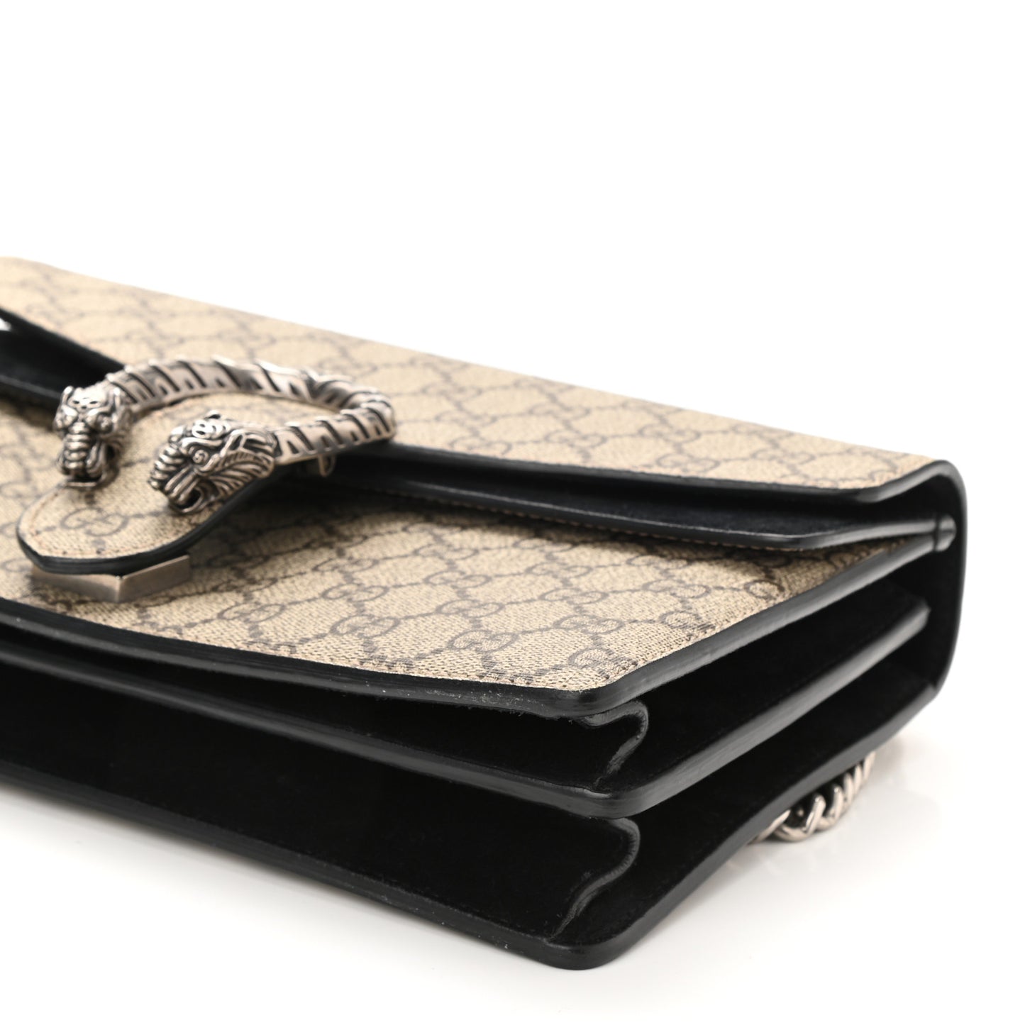GG Supreme Monogram Small Dionysus Shoulder Bag Black