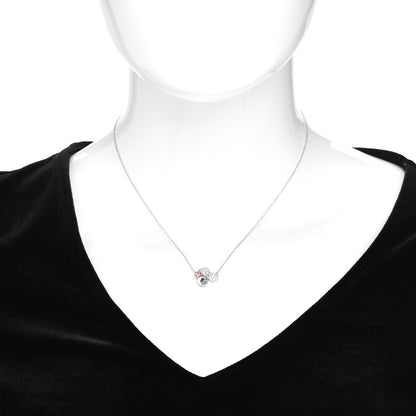 Tiffany Platinum Diamond Pink Tourmaline Paper Flowers Pendant Necklace 2 of 4