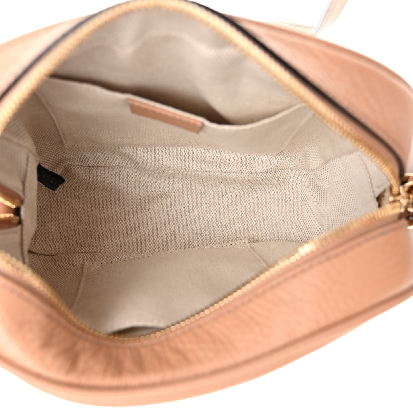 Pebbled Calfskin Small Soho Disco Bag Camelia