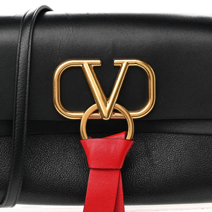 Valentino Garavani Smooth Calfskin Small VRing Crossbody Bag Black 8 of 14