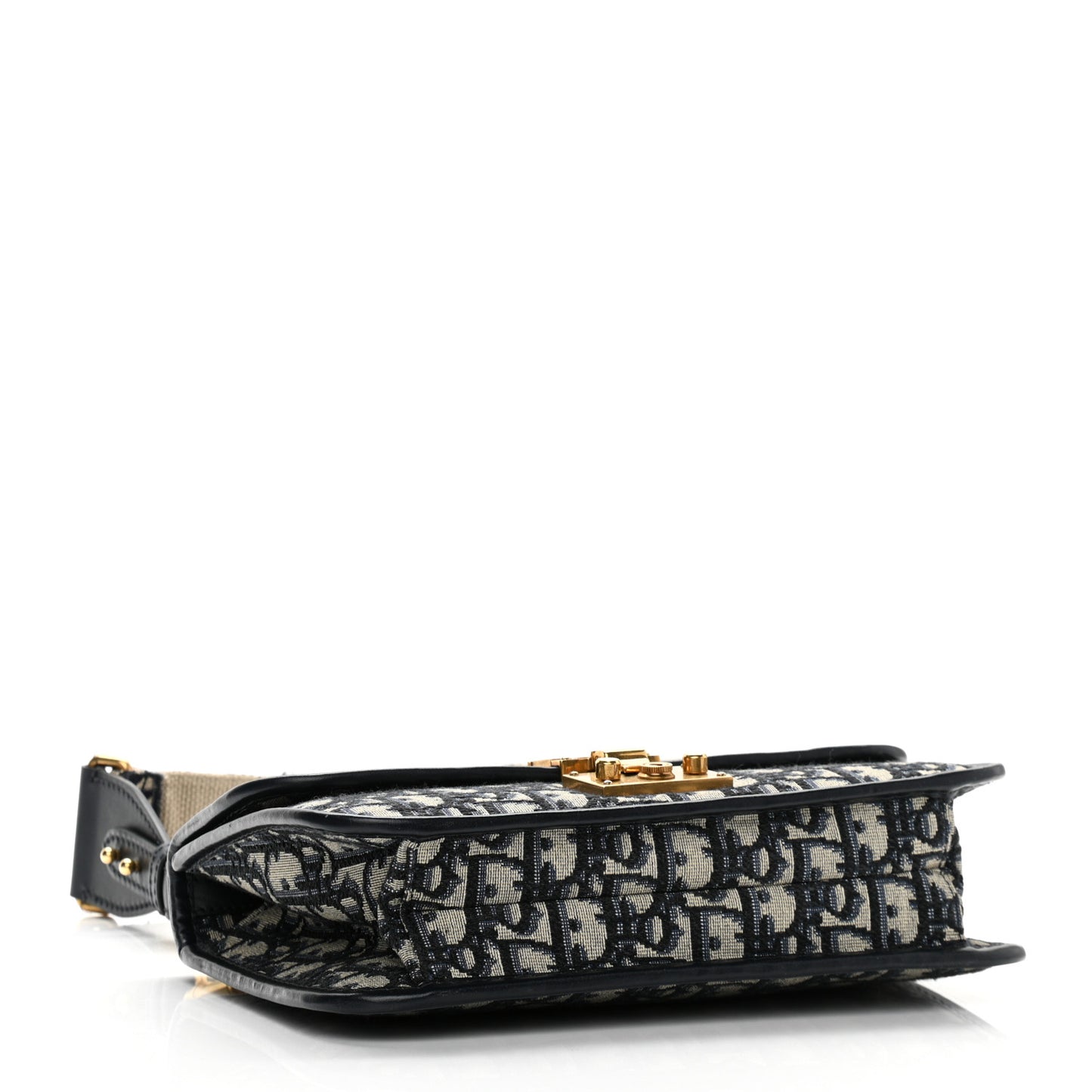 Oblique DiorAddict Flap Bag Navy Blue
