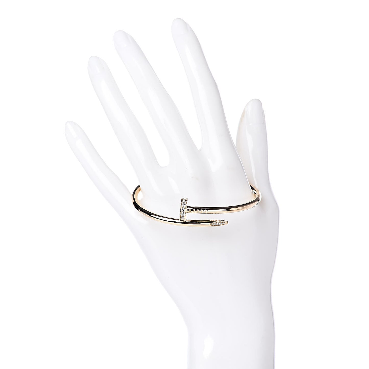 18K Yellow Gold Diamond Juste Un Clou Bracelet 17