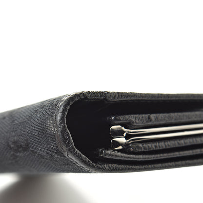 Gucci Monogram Metal Bar Continental Flap Wallet Black 16 of 18
