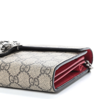 Gucci GG Supreme Monogram Mini Dionysus Chain Wallet Beige Vulcanic Red 9 of 9