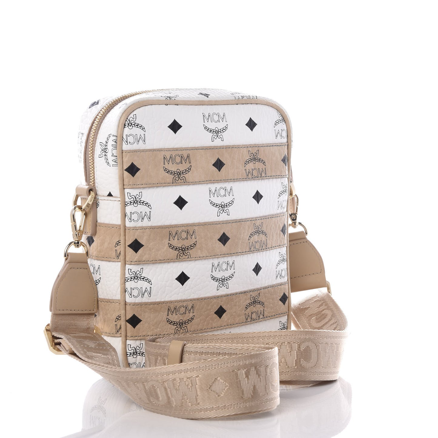 Visetos Spot Crossbody Bag Beige