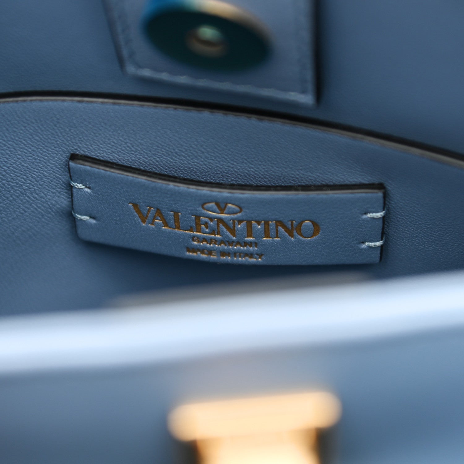 Valentino Garavani Nappa Small Roman Stud The Handle Bag Niagara 6 of 8