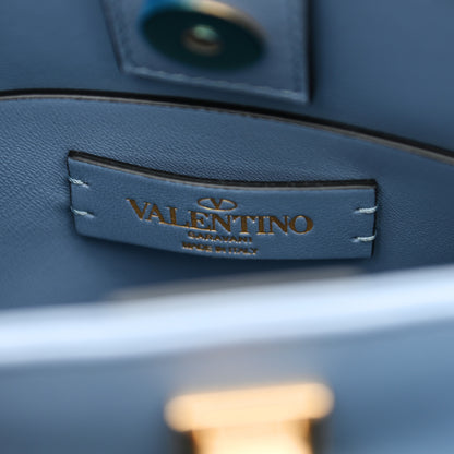 Valentino Garavani Nappa Small Roman Stud The Handle Bag Niagara 6 of 8