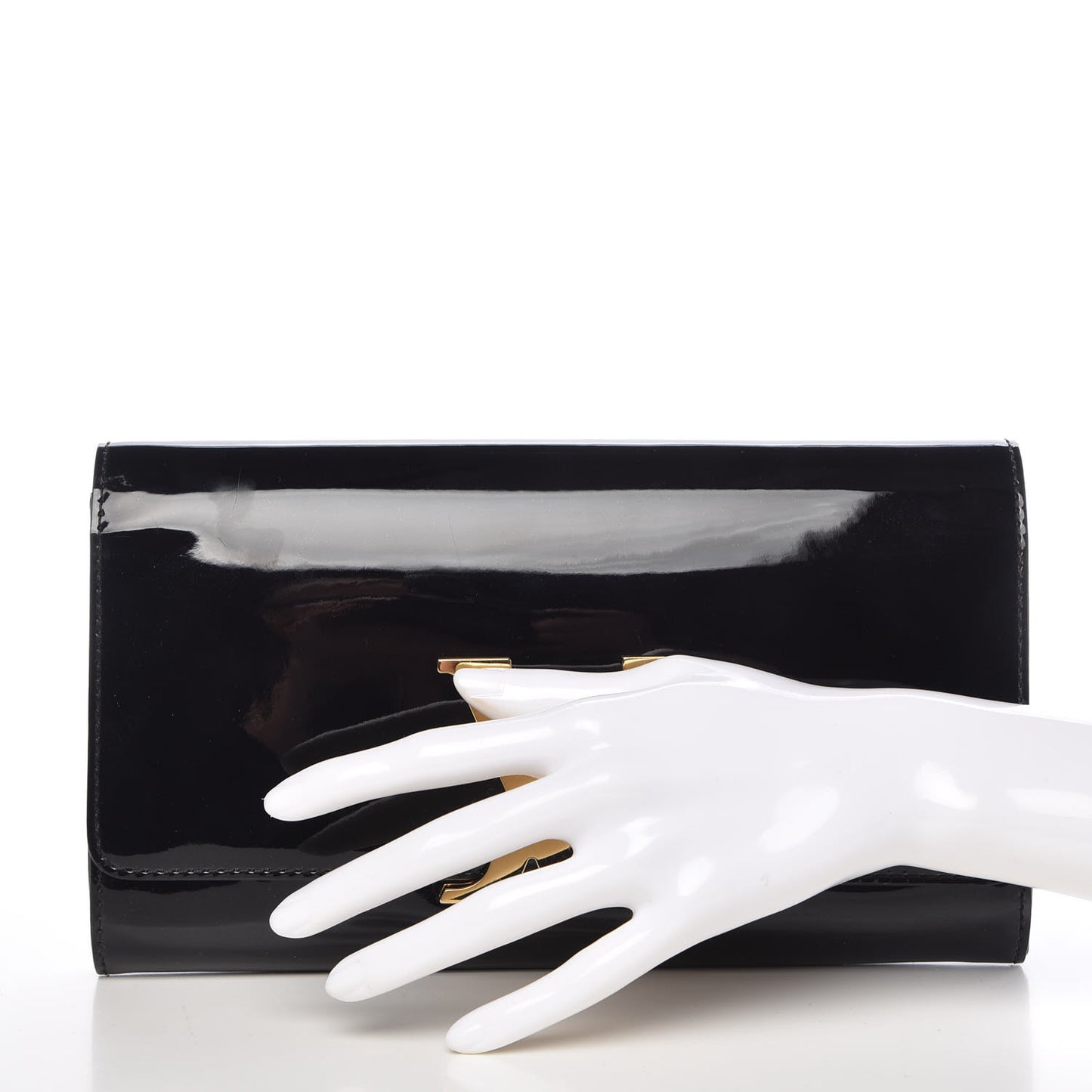 Patent Neo Sobe Louise EW Clutch Black