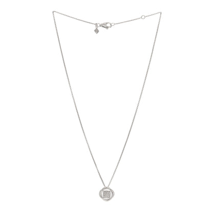David Yurman Sterling Silver Diamond 13mm Infinity Pendant Necklace 2 of 3