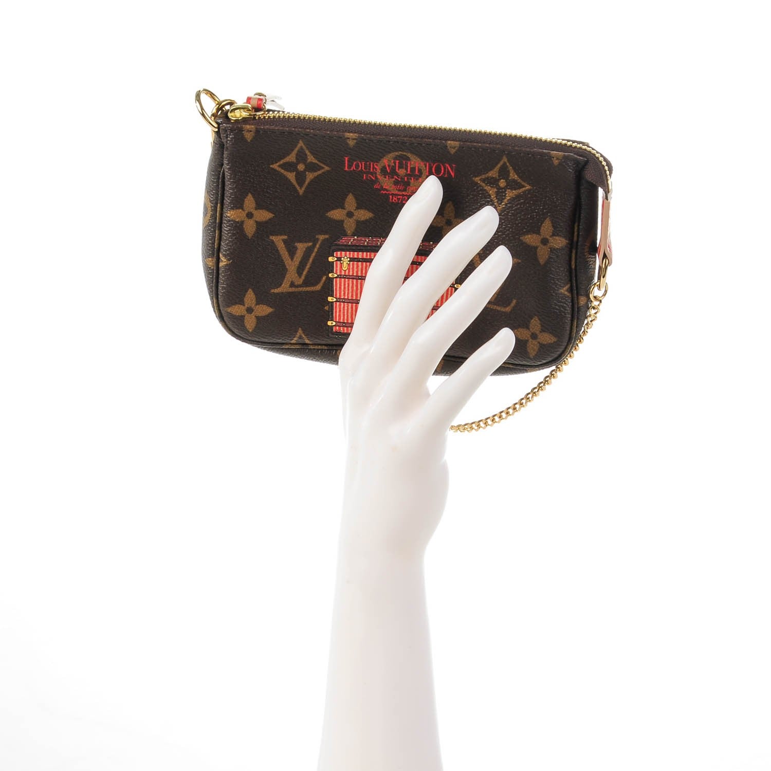 Louis Vuitton Monogram Trunks and Locks Mini Pochette Accessories 2 of 7
