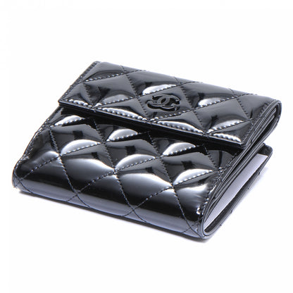 Chanel Patent Leather CC French Wallet Black 4 of 7