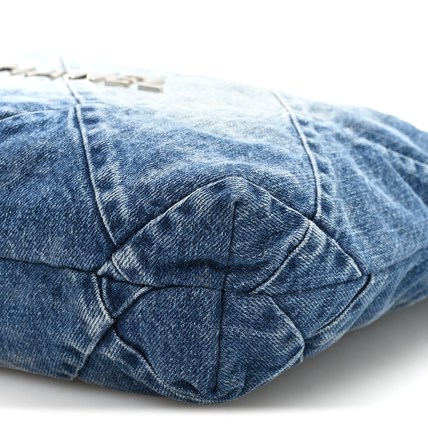 Chanel Denim Quilted Small Chanel 22 Blue 11 of 12