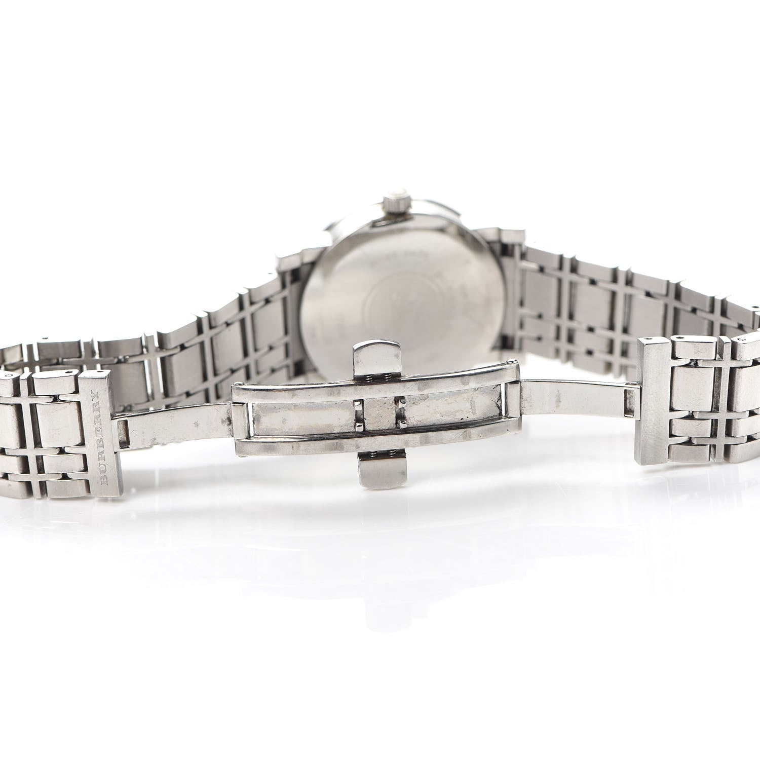 Burberry Stainless Steel Diamond Mother of Pearl 28mm Heritage Quartz Watch BU1370 5 of 5