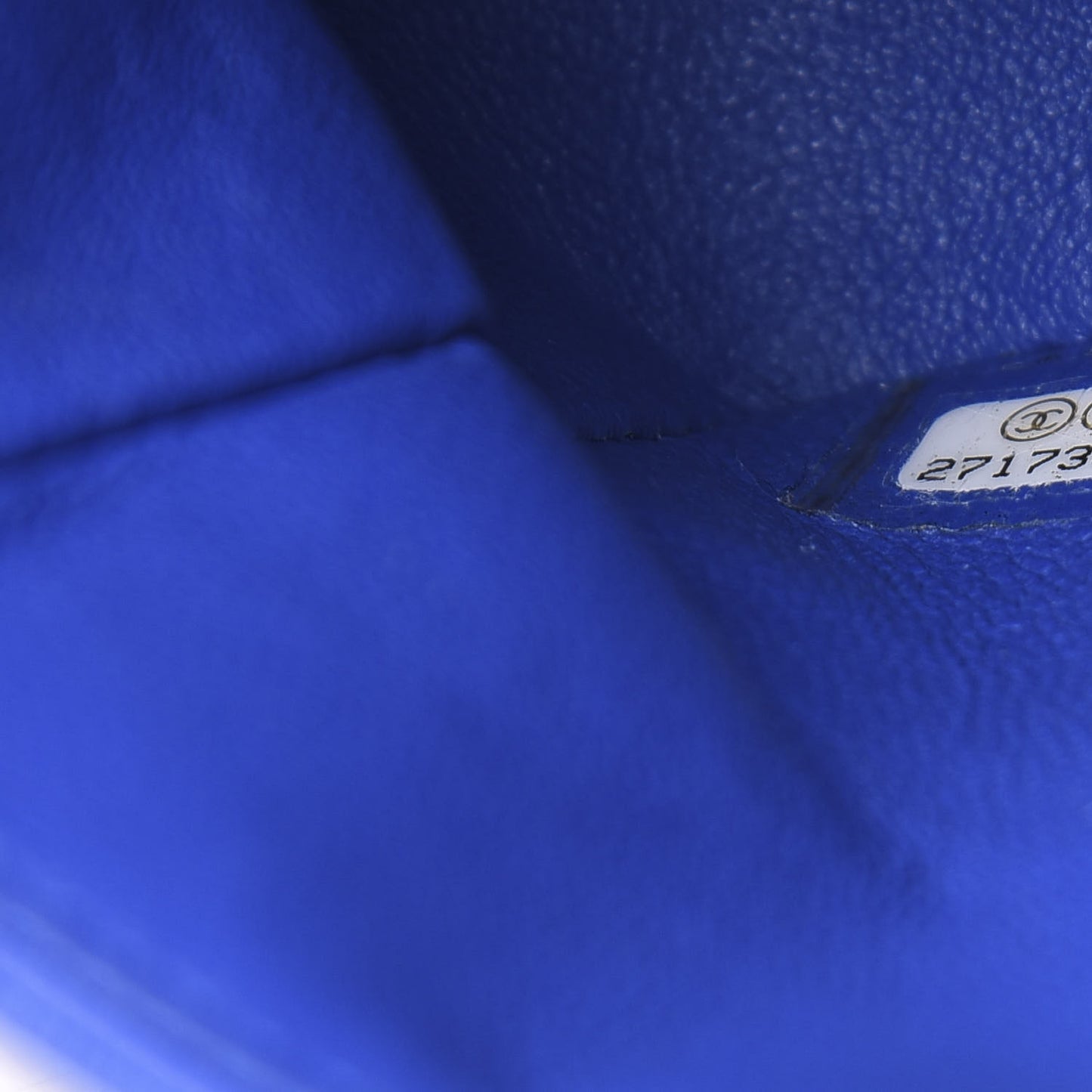 Lambskin Quilted Mini Rectangular Flap Royal Blue