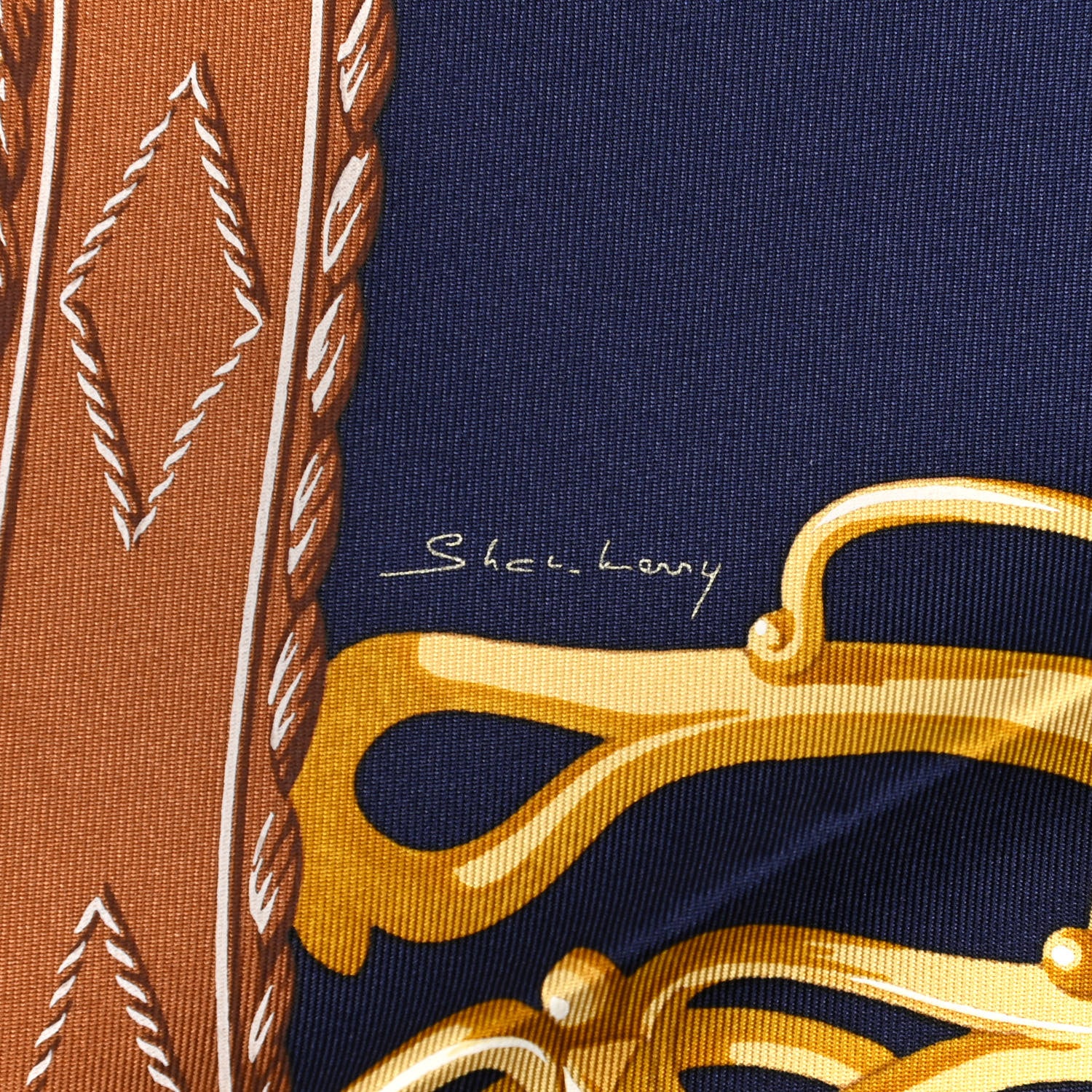 Hermes Silk Lift Profile Scarf 90 Black Marine White 5 of 5
