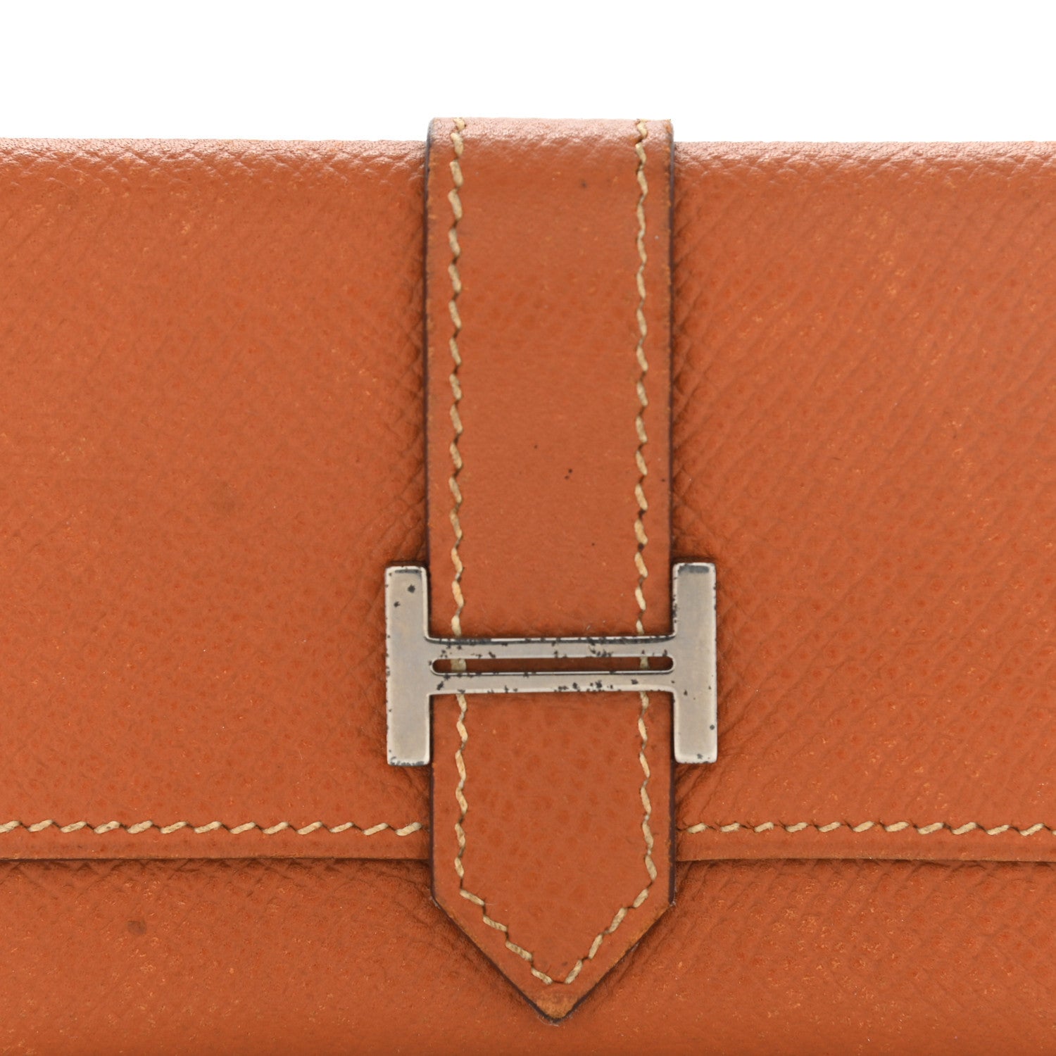 Hermes Epsom Bearn Card Case Wallet Gold 7 of 11
