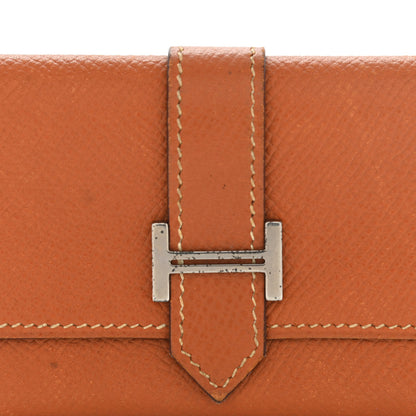Hermes Epsom Bearn Card Case Wallet Gold 7 of 11