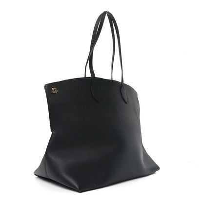Burberry Calfskin Large Society Tote Black Black 3 of 9