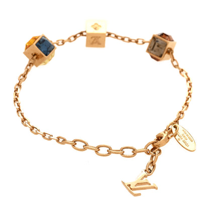 Louis Vuitton Swarovski Gamble Bracelet Azur Gold 3 of 5