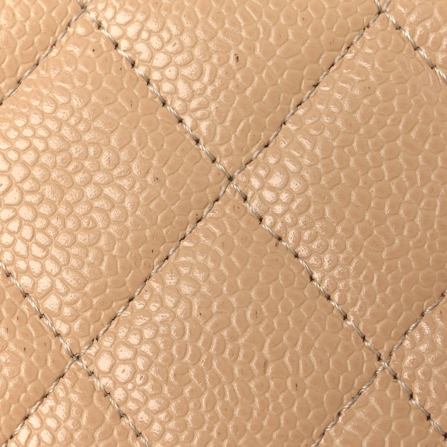 Chanel Caviar Quilted Large Gusset Flap Wallet Beige 9 of 13