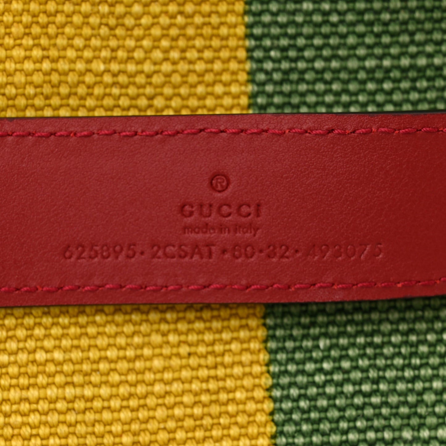 Canvas Marley Stripe Script Logo Gucci Belt Bag 80 32 Multicolor