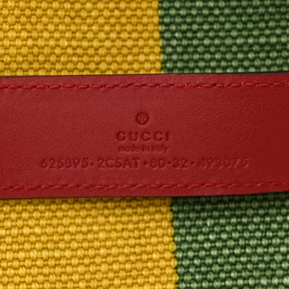 Gucci Canvas Marley Stripe Script Logo Gucci 100 Belt Bag 80 32 Multicolor 7 of 11