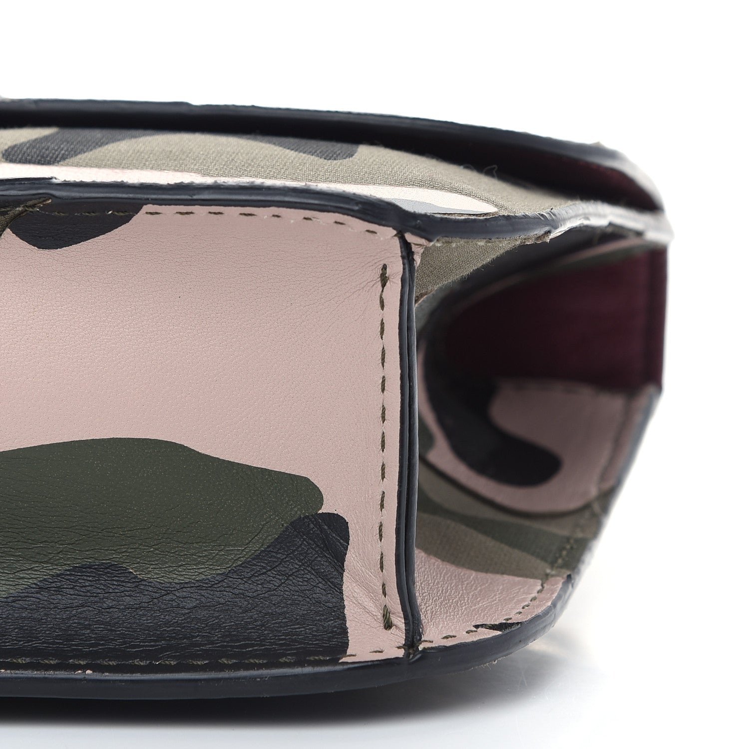 Valentino Garavani Nappa Canvas Camouflage Medium Glam Lock Rockstud Flap Multicolor 6 of 8
