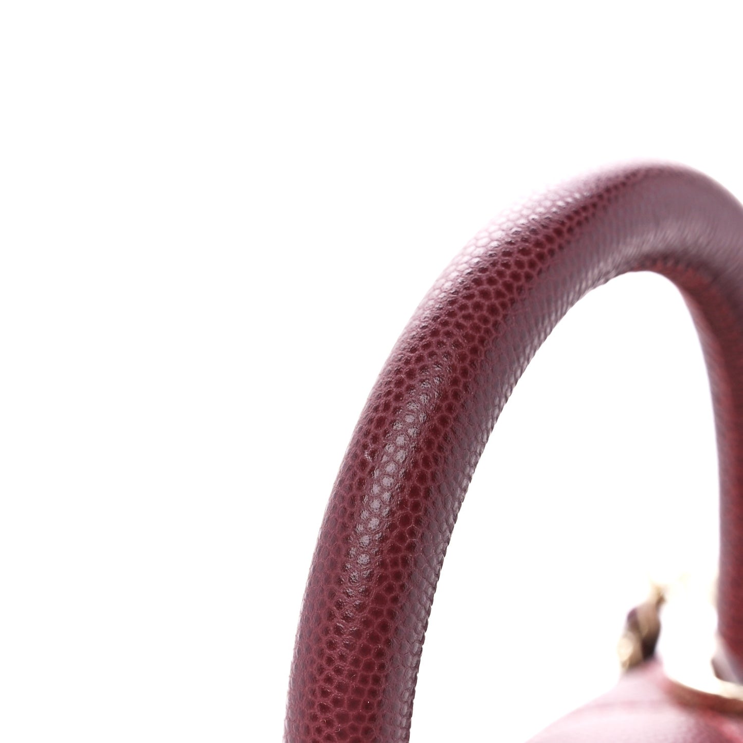 Caviar Quilted Extra Mini Coco Handle Flap Burgundy