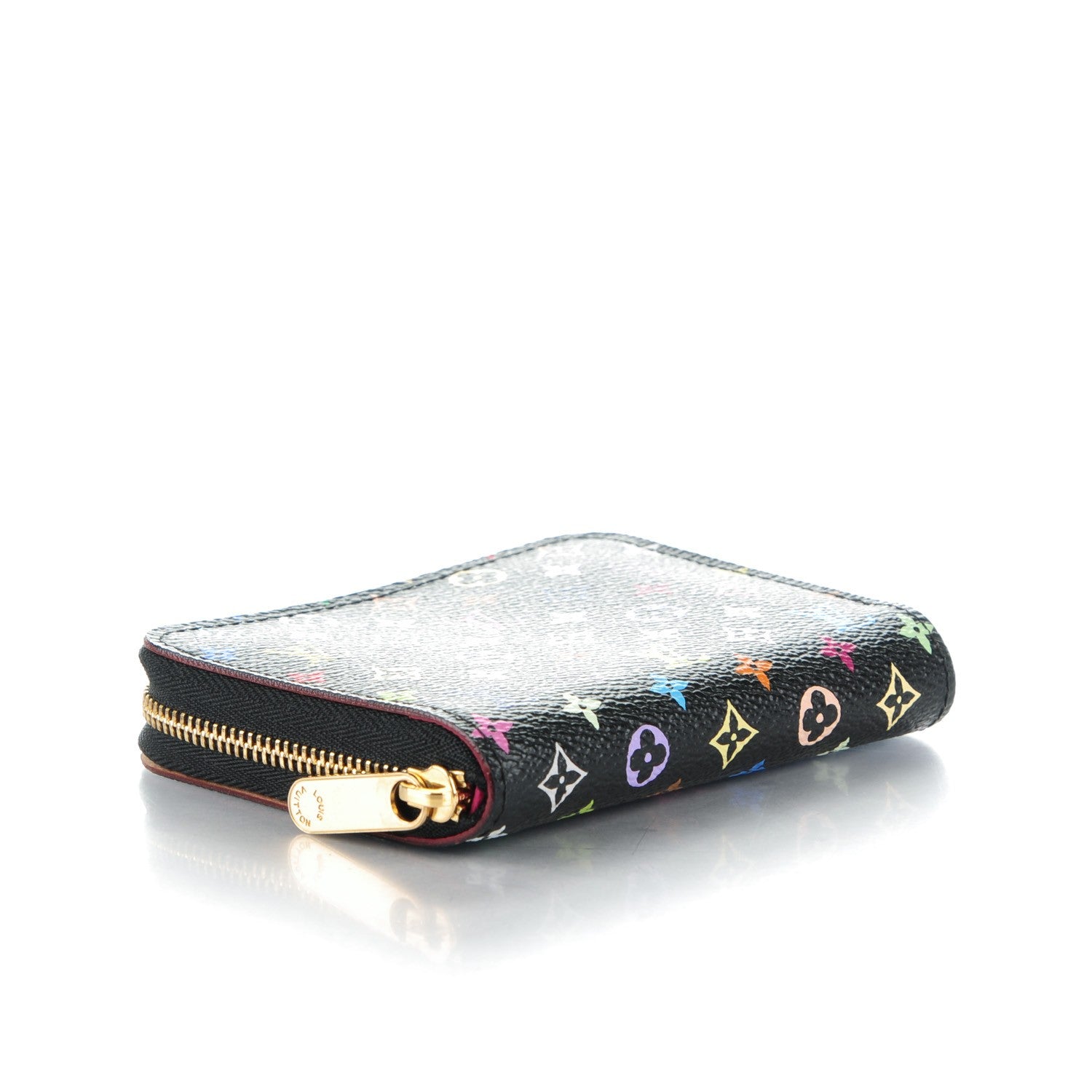 Louis Vuitton Monogram Multicolor Zippy Coin Purse Black Grenade 4 of 7