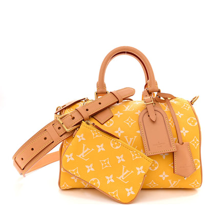 Louis Vuitton Calfskin Monogram Speedy P9 Bandouliere 25 Jaune Mat 3 of 13